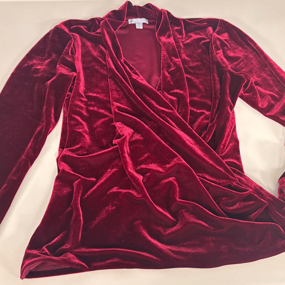 Pur Velvet Burgundy Top